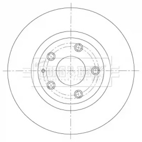 BORG & BECK bbd5381 -  Тормозной диск